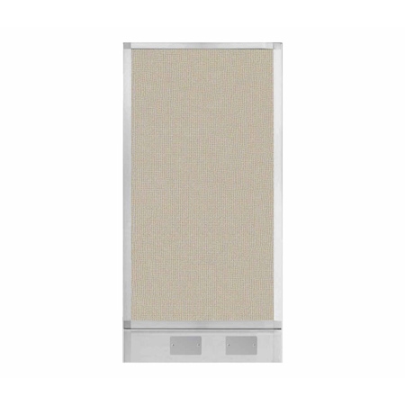 Versare Hush Panel Configurable Cubicle Partition 2' x 4' Sand Fabric w/ Cable Channel 1855216